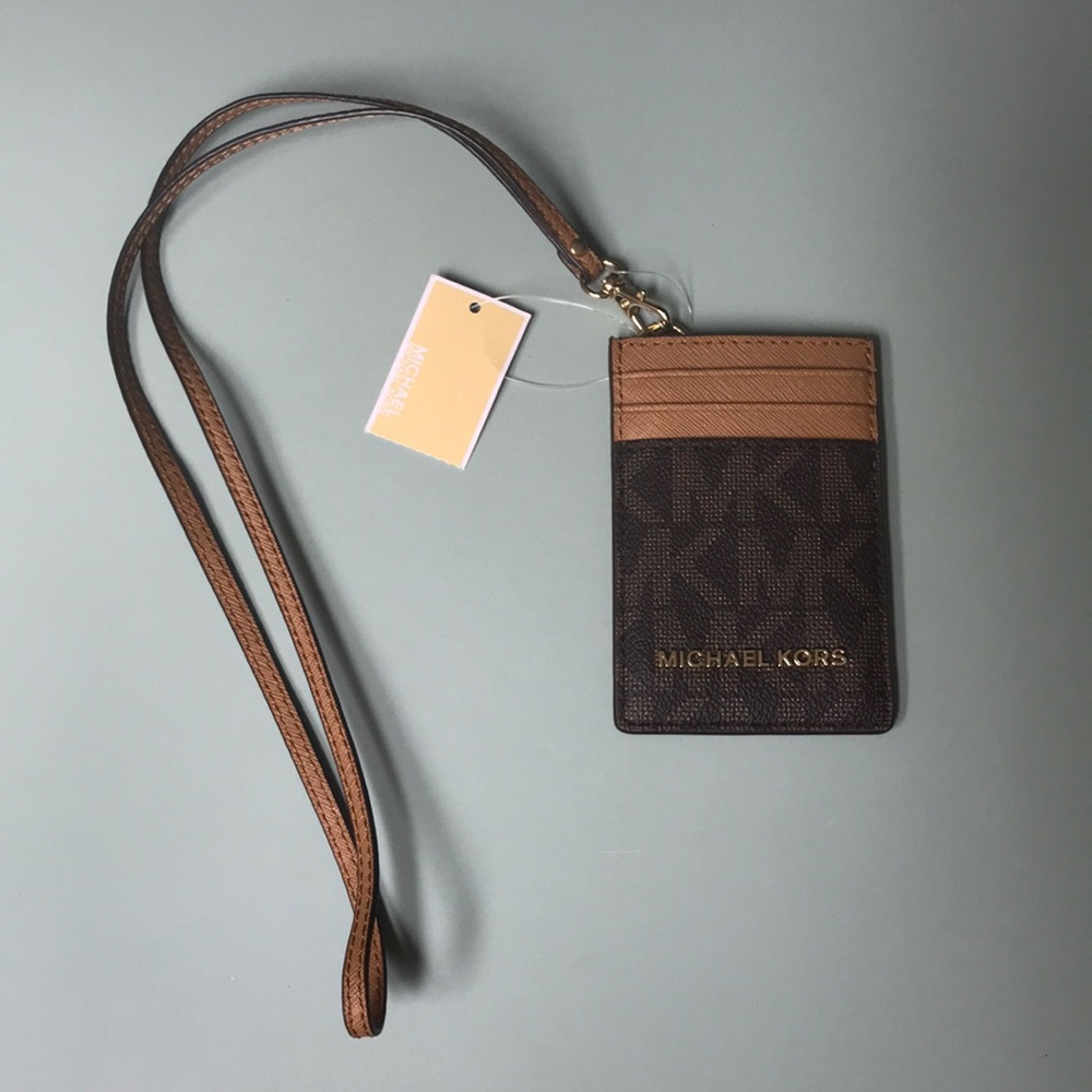 NWT!!! MK LANYARD ID CASE